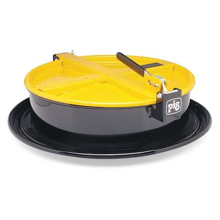 Drum Funnel,Steel,6-3/4 in. H,Yellow