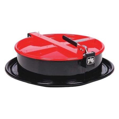 Drum Funnel,Steel,6-3/4 in. H,Red