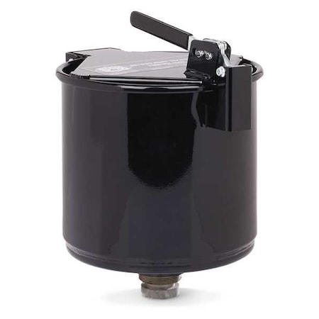 Drum Funnel, Steel, 15-5/8 in. H, Black