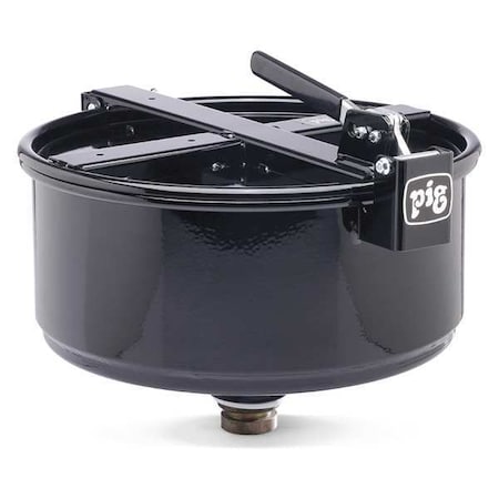 Drum Funnel,Steel,13-9/32 in. H,Black