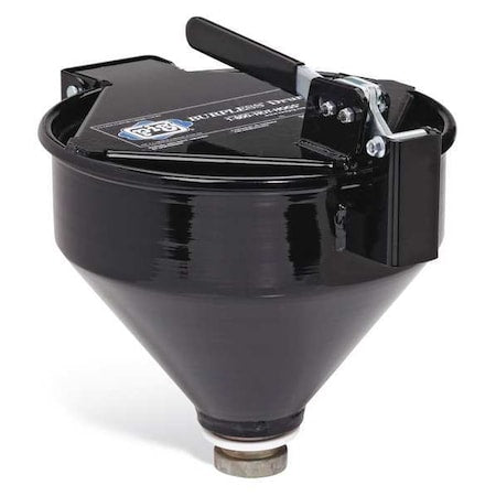 Drum Funnel,Steel,13 in. H,Black