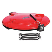 Drum Lid,Steel,5-45/64 in. H,Red