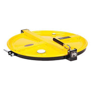 Drum Lid,Steel,4-3/8 in. H,Yellow