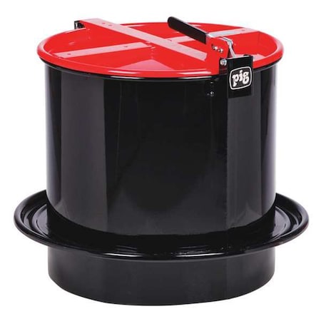 Drum Funnel,Steel,18-1/4 in. H,Red