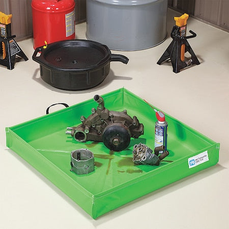 Utility Tray, 21.4 gal Spill Capacity, PVC