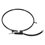 Adj. Lever Ring,55 gal.,Black,Steel