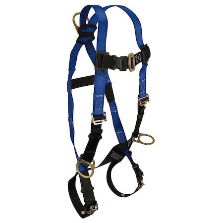 Condor Full Body Harness, XL, 425 lb., Mating Chest/ Tongue Leg Straps, Back, Hips D-Ring