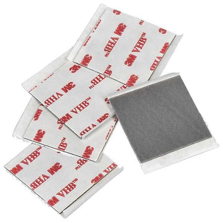 Foam Tape, Gray, Square, PK250