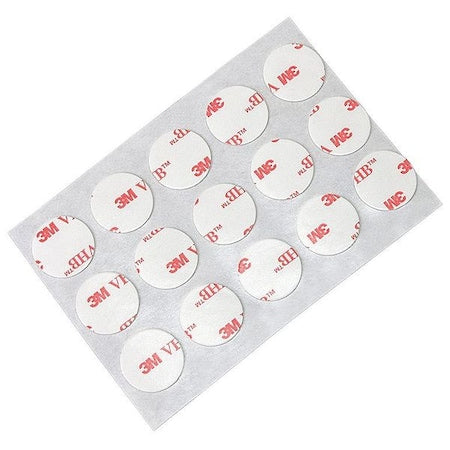 Foam Tape, White, Disc, PK100