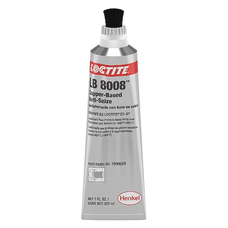 General Purpose Anti-Seize, Copper Base, 7 oz, Brush-Top Tube, LB 8008, C5-A