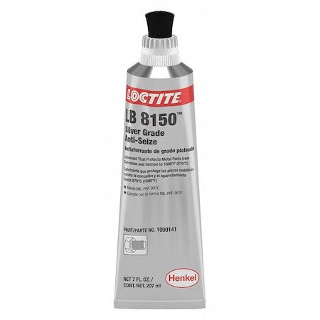 Anti-Seize,7 oz,Tube,Silver,Paste LB 8150(TM)