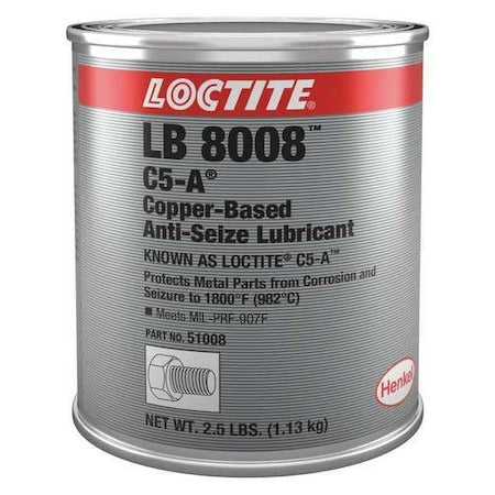 General Purpose Anti-Seize, Copper Base, 2.5 lb, Can, LB 8008, C5-A