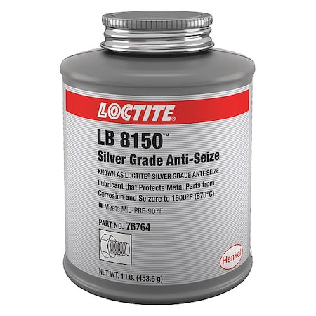 Anti-Seize,Silver,16 oz,Brush Top Can LB 8150(TM) SILVER GRADE ANTI-SEIZE