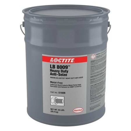 Anti-Seize,Heavy Duty,45 lb,Pail LB 8009(TM) HEAVY DUTY ANTI-SEIZE