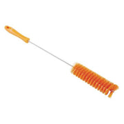 1-5/8" W Tube and Valve Brush, Stiff, 13 3/4 in L Handle, 5 3/4 in L Brush, Orange, 20 in L Overall