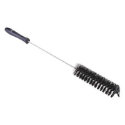 1-5/8" W Tube and Valve Brush, Stiff, 13 3/4 in L Handle, 5 3/4 in L Brush, Black, 20 in L Overall