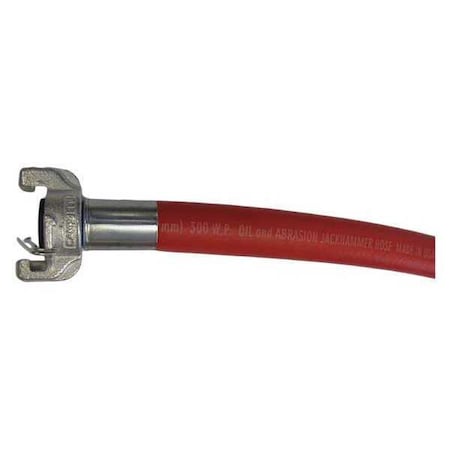 3/4" x 100 ft EPDM Coupled Air Hose 140 psi Red