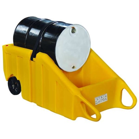 Drum Containment Dolly,Yellow,69 in.H