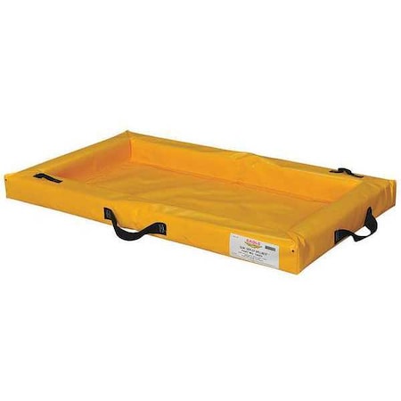 2'x4'x4', 20 Gallon Capacity, Spill Containment Berm, Yellow - T8003
