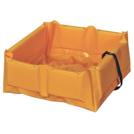 30 Gallon Capacity, Folding Spill Containment Berm, Yellow