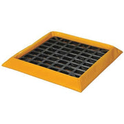 Spill Containment Berm,3-1/2in.H,Yel/Blk