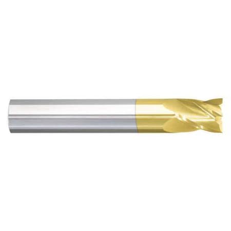 End Mill,1/4 in.4 Flutes,TiN