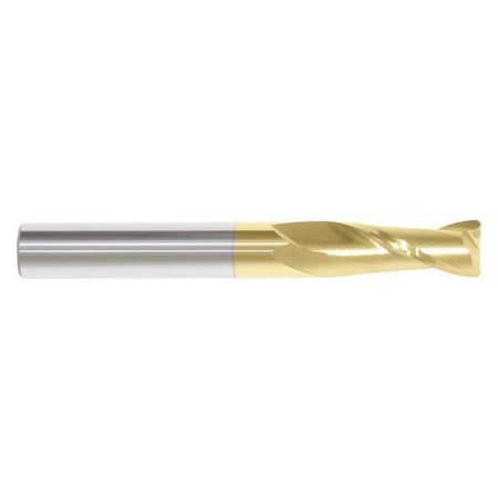 End Mill,1/4 in.,2 Flutes,TiN