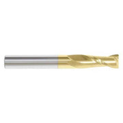 End Mill,1/2 in.,2 Flutes,TiN