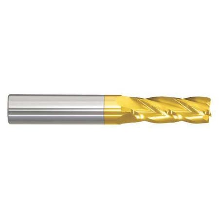 End Mill,9/32 in.4 Flutes,TiN