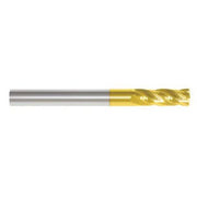 End Mill,1/4 in.,4 Flutes,TiN