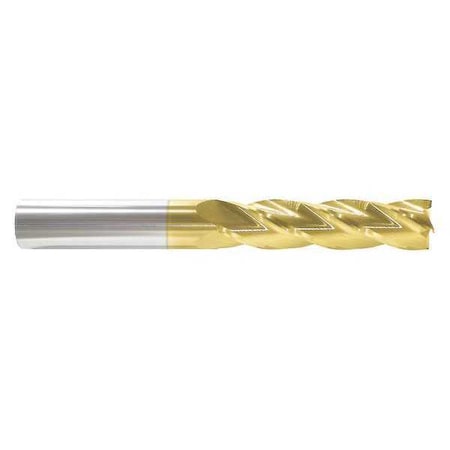 End Mill,5/16 in.4 Flutes,TiN