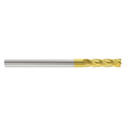 End Mill,1/4 in.4 Flutes,TiN