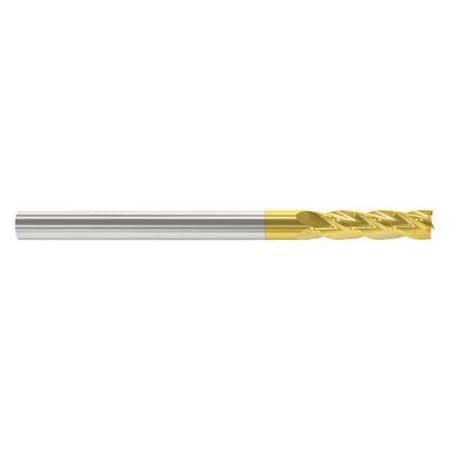 End Mill,1/4 in.4 Flutes,TiN