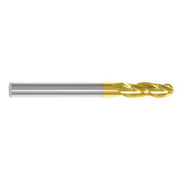 End Mill,1/32 in.3 Flutes,TiN