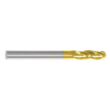 End Mill,3/16 in.3 Flutes,TiN