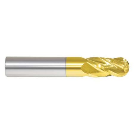 End Mill,21/64 in.4 Flutes,TiN