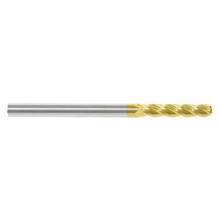 End Mill,3/16 in.4 Flutes,TiN