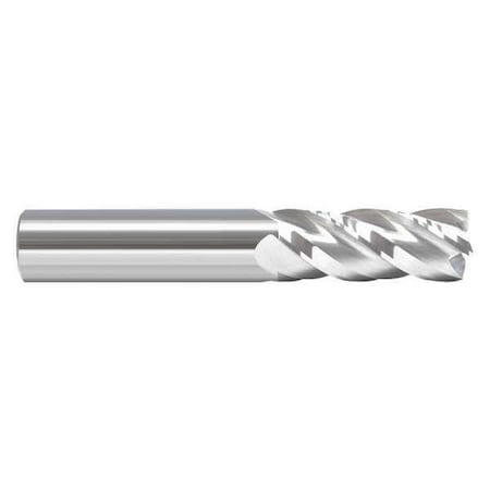 End Mill,1/8 in.4 Flutes,Bright