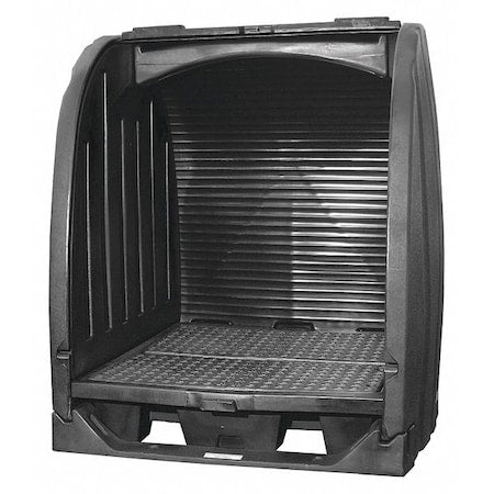 Drum Spill Containment,65 in. W,Black