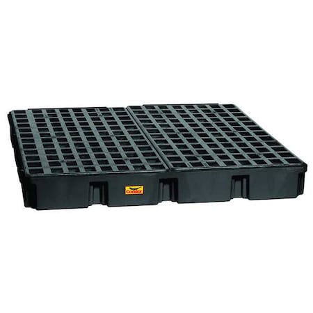 Spill Deck, 60 gal Spill Capacity, 4 Drums, 10,000 lb Load Capacity, Polyethylene