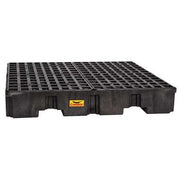 Spill Pallet, 66 gal Spill Capacity, 4 Drums, 8,000 lb Load Capacity, Polyethylene