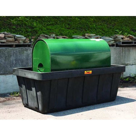 Horizontal Tank Containment, 373 gal Spill Capacity, 1 Drums, 10,000 lb Load Capacity, Polyethylene