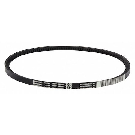 3VX1180 Cogged, Wedge V-Belt, 118 in Outside Length, 3/8 in Top Width, 5/16" Thickness, 1 Ribs