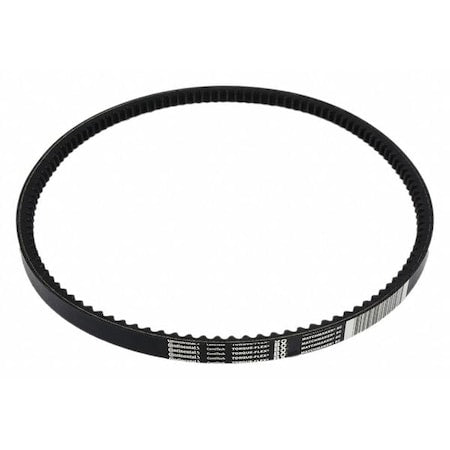 BX34 Cogged, Classical V-Belt, 37 in Outside Length, 21/32 in Top Width, 13/32" Thickness, 1 Ribs
