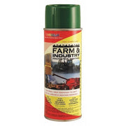 Rust Preventative Spray Paint, Green, High-Gloss, Solvent, 12 oz