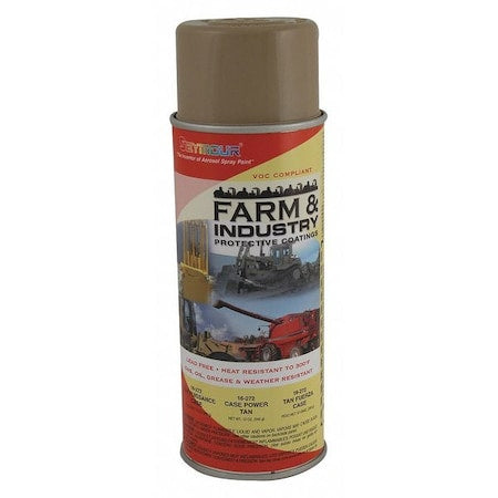 Rust Preventative Spray Paint, Tan, High-Gloss, Solvent, 12 oz