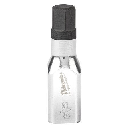 Socket,S2Stl,3/8in,Hex,Chrm,0.375in