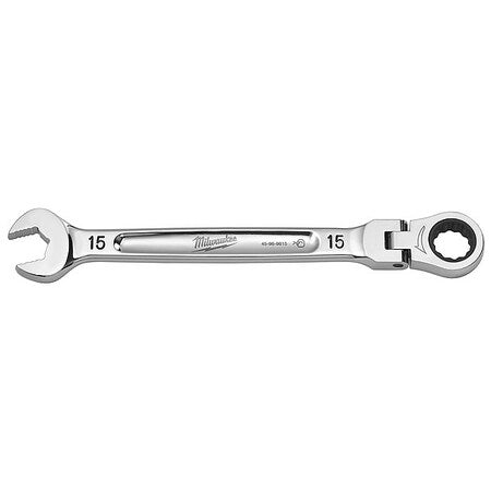 15mm Metric Flex Head Ratcheting Combination Wrench