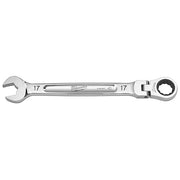 17mm Metric Flex Head Ratcheting Combination Wrench