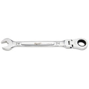 24mm Metric Flex Head Ratcheting Combination Wrench